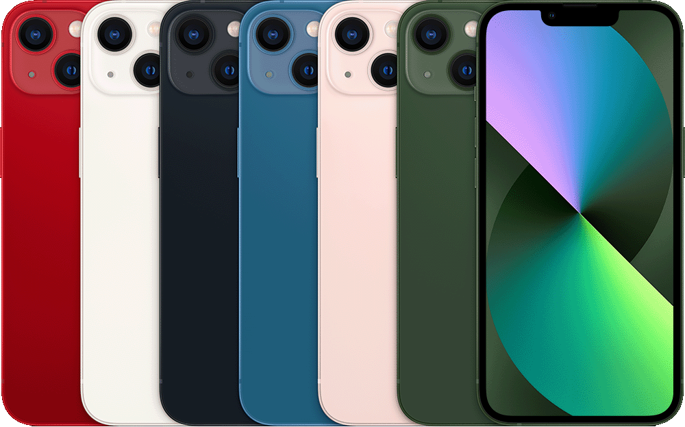 iPhone 13 &mdash; manufacturer illustration, not current shop stock