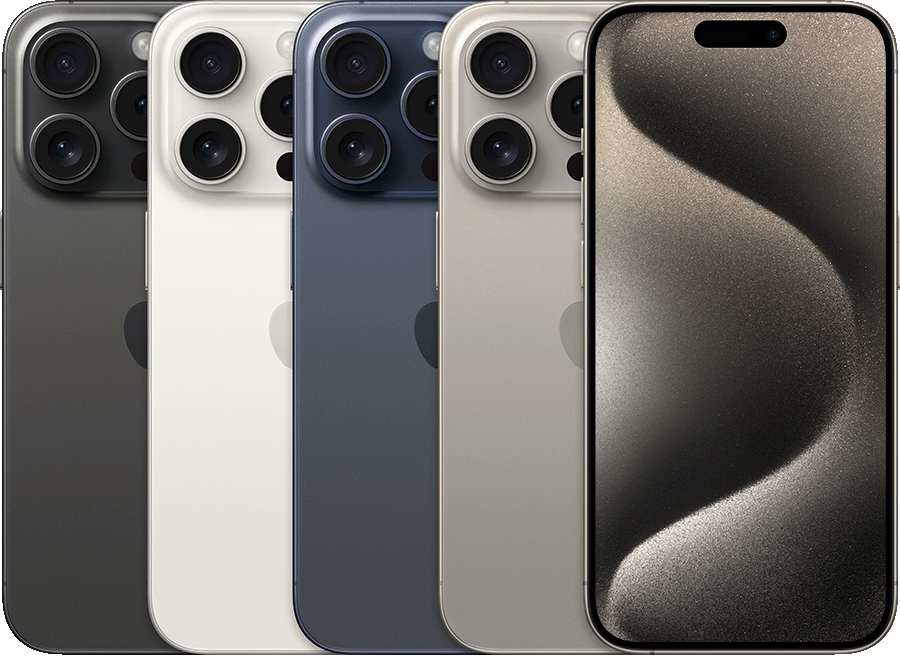 iPhone 15 Pro &mdash; manufacturer illustration, not current shop stock