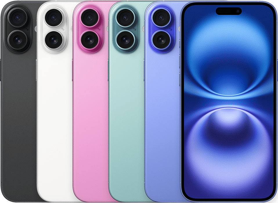 iPhone 16 Plus &mdash; manufacturer illustration, not current shop stock